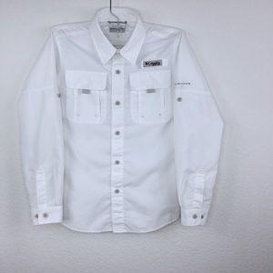 Columbia PFG Boys Shirt Sz M 10-12